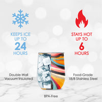 12 oz Stemless Wine Tumbler - EttaVee "Abstract 1"