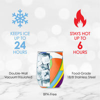 12 oz Stemless Wine Tumbler - Frank Lloyd Wright "March Balloons"