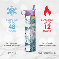 24 oz Water Bottle - Monet Garden at Giverny