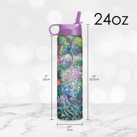 24 oz Water Bottle - Monet Garden at Giverny