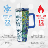 30 oz Tumbler - van Gogh "Irises"
