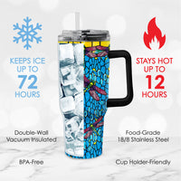30 oz Tumbler - Tiffany "Dragonfly" (Purple)