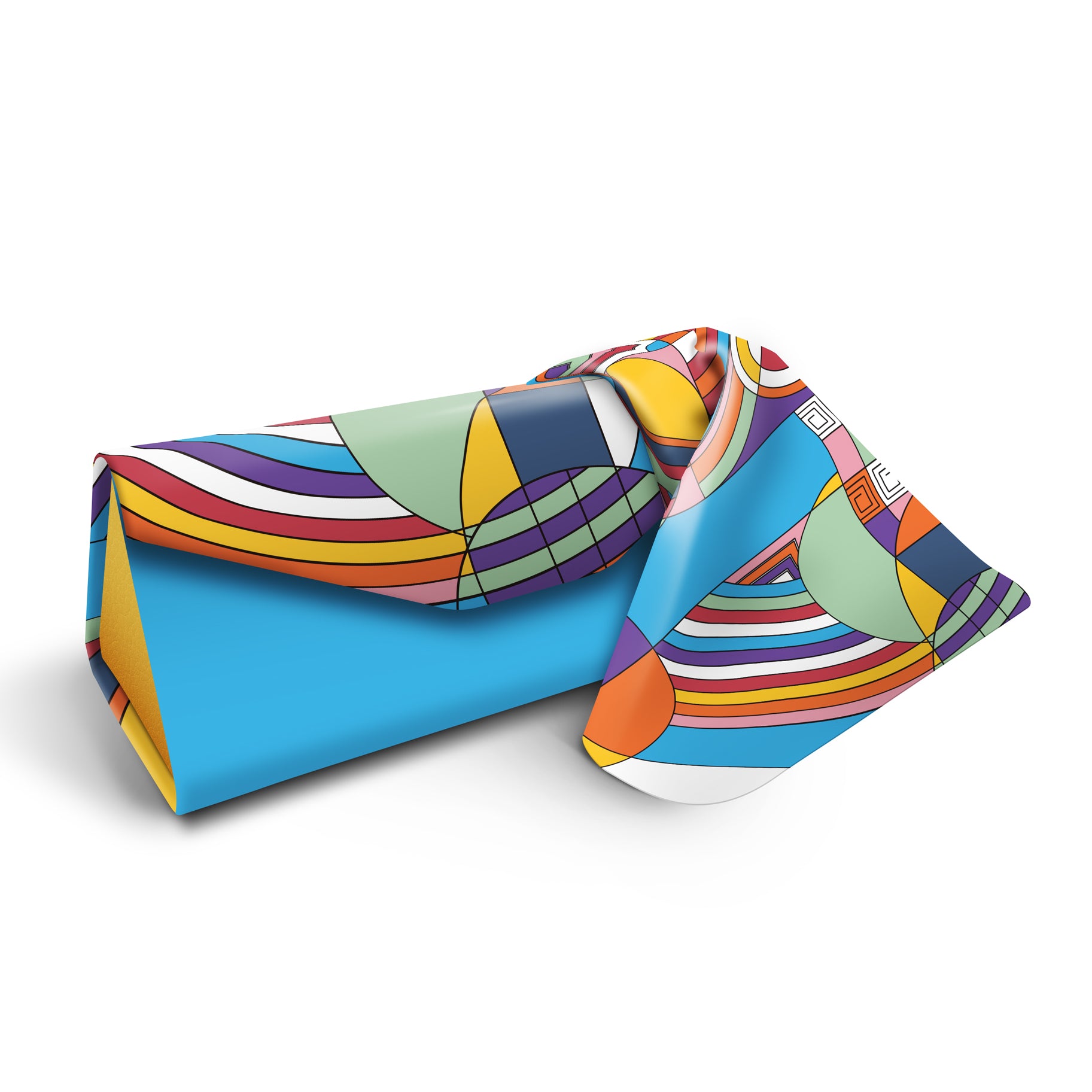 Frank Lloyd Wright "Hoffman Rug" Folding Glasses Case – Compact & Protective