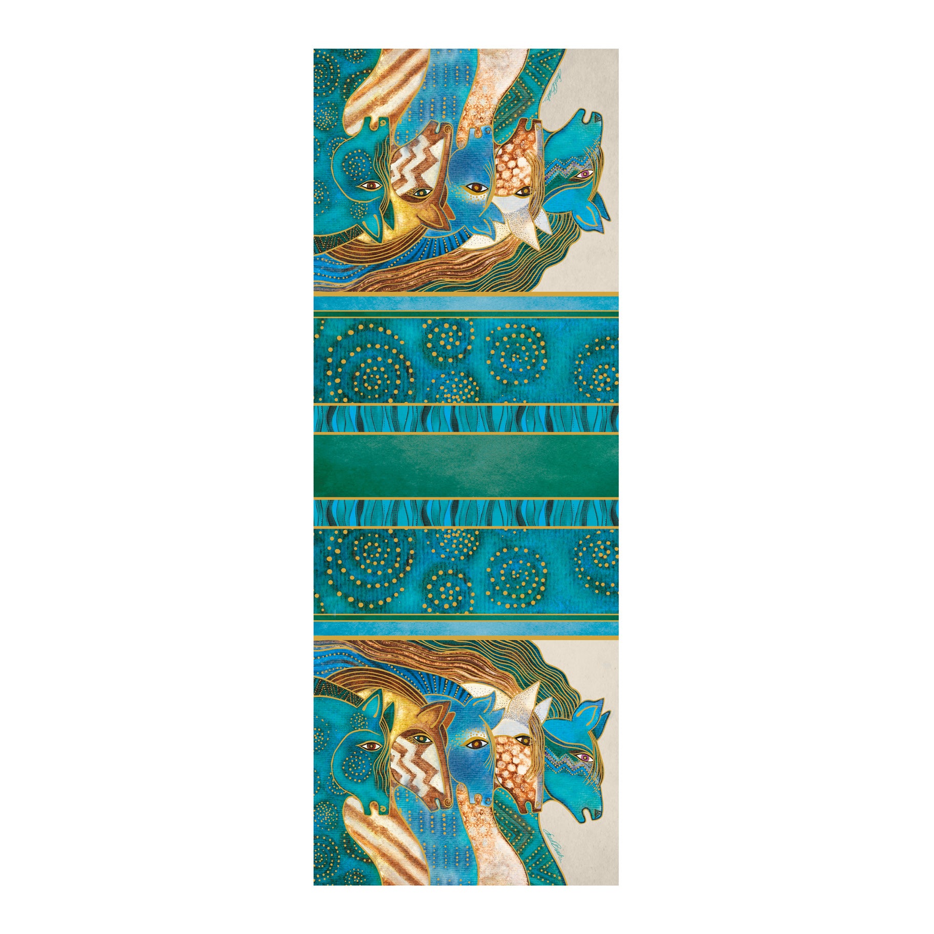 Laurel Burch Sky Mares  Silk Blend Shawl – Lightweight Dressy Wrap for Women