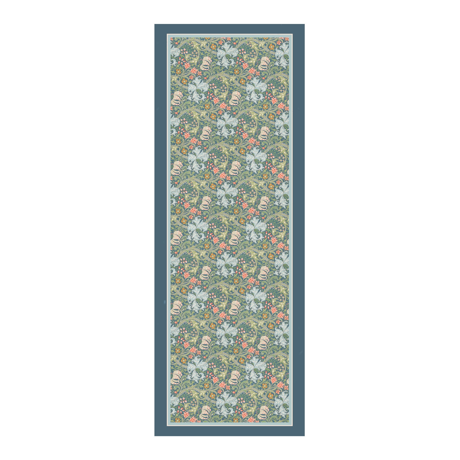 William Morris "Golden Lily" Silk Blend Shawl – Lightweight Dressy Wrap for Women