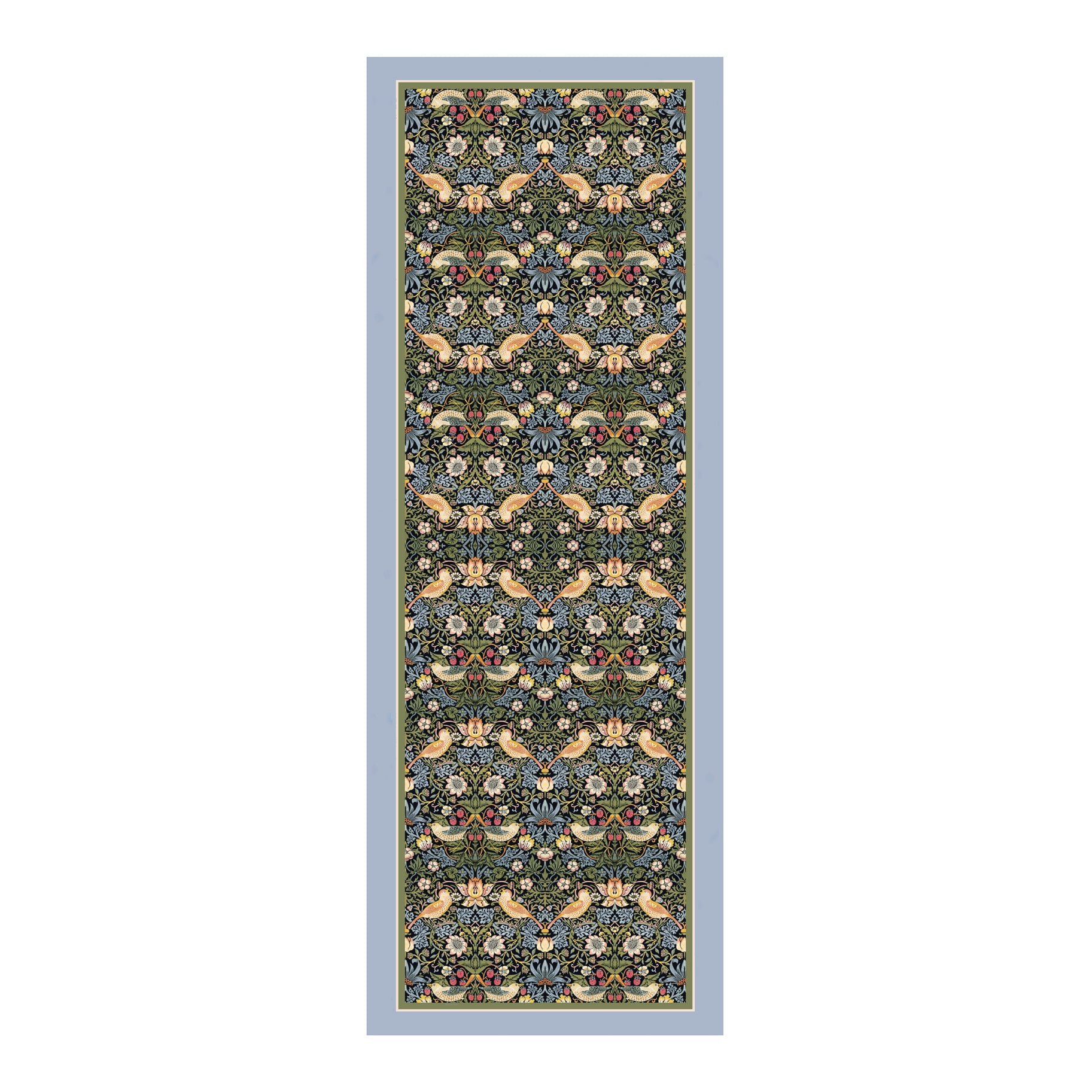 William Morris "Strawberry Thief" Silk Blend Shawl – Lightweight & Elegant Evening Wrap