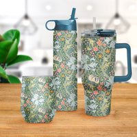 William Morris "Golden Lily" Insulated Drinkware Set of 3, 1 per size