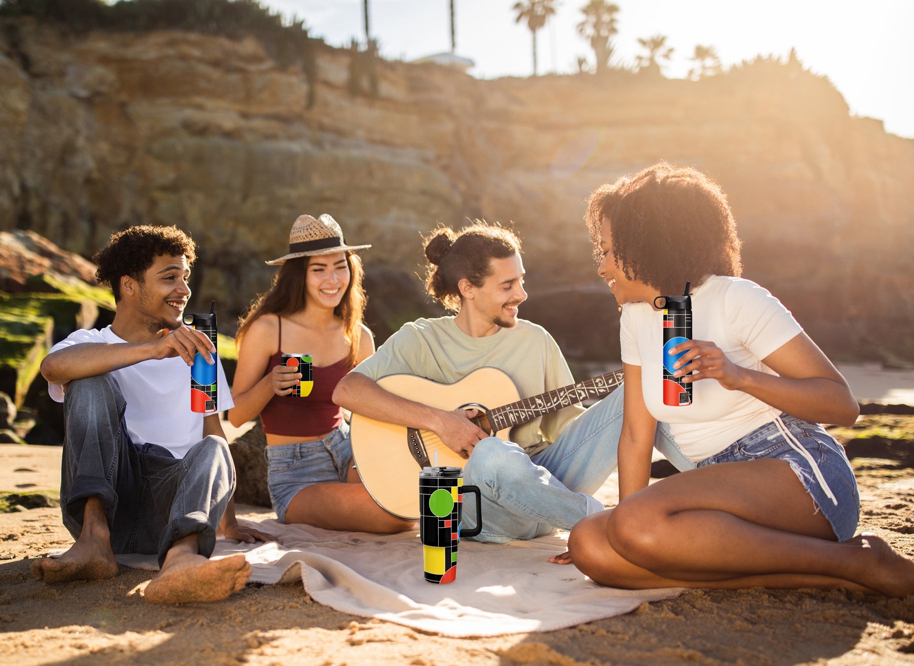 30 oz Tumbler - Frank Lloyd Wright "Coonley Playhouse"