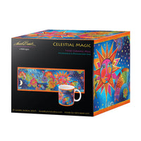 Laurel Burch "Celestial Magic" Large Fine Art Mug – 14 oz Ceramic Coffee Cup