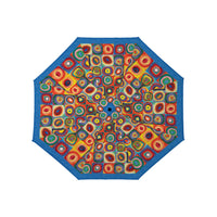 Kandinsky "Circles" Reverse Inverted Umbrella – Hands-Free, Windproof Design
