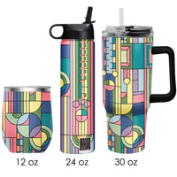 Frank Lloyd Wright "Saguaro Forms" Insulated Drinkware Set of 3, 1 per size