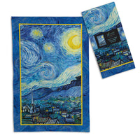 van Gogh Starry Night Cotton Tea Towel – Flat Weave, Absorbent