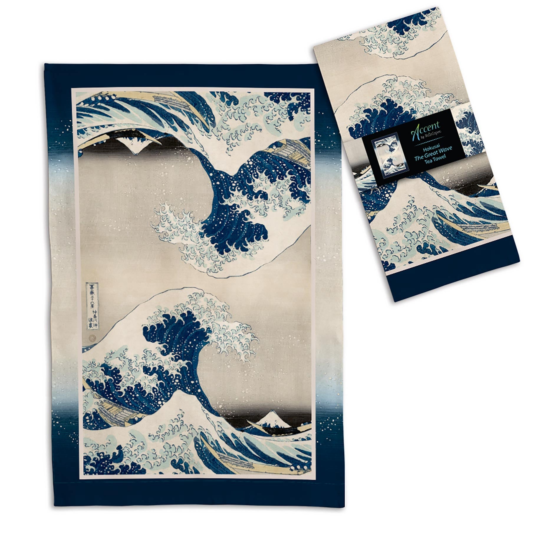 Hokusai The Great Wave Cotton Tea Towel