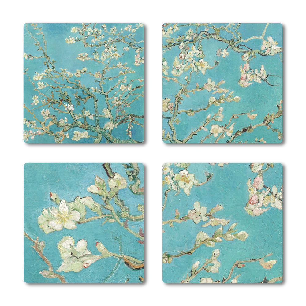 van Gogh Almond Blossom Ceramic Coaster Set