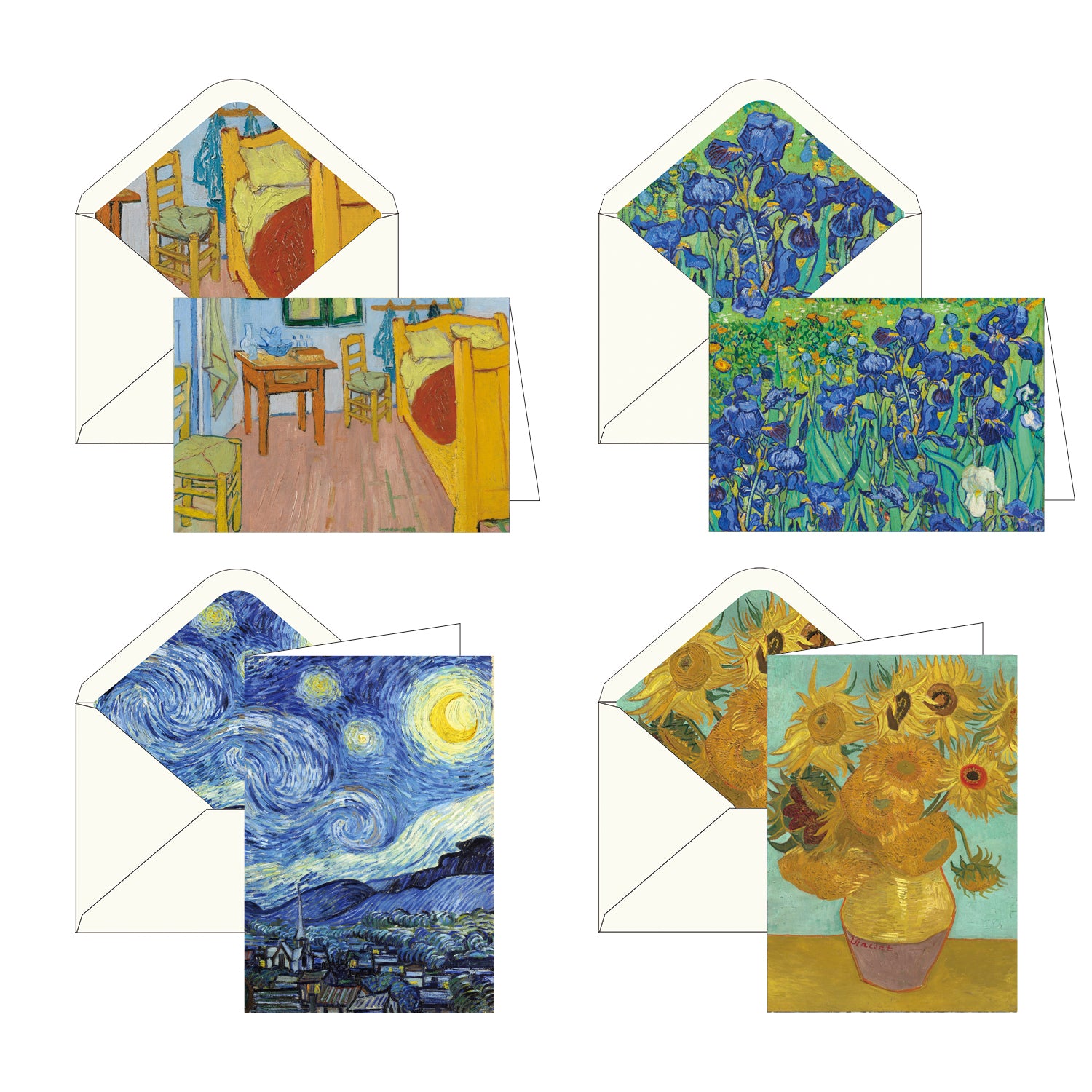 Note Cards - van Gogh Favorites - Box of 16 Cards & Envelopes
