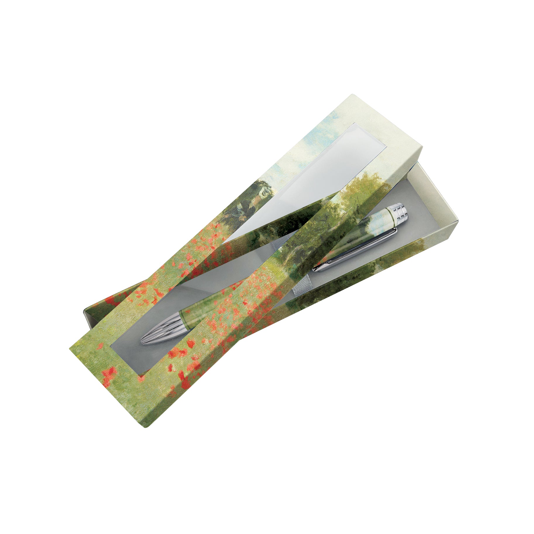 Writing Pen - Monet Poppy Field - Gift Boxed