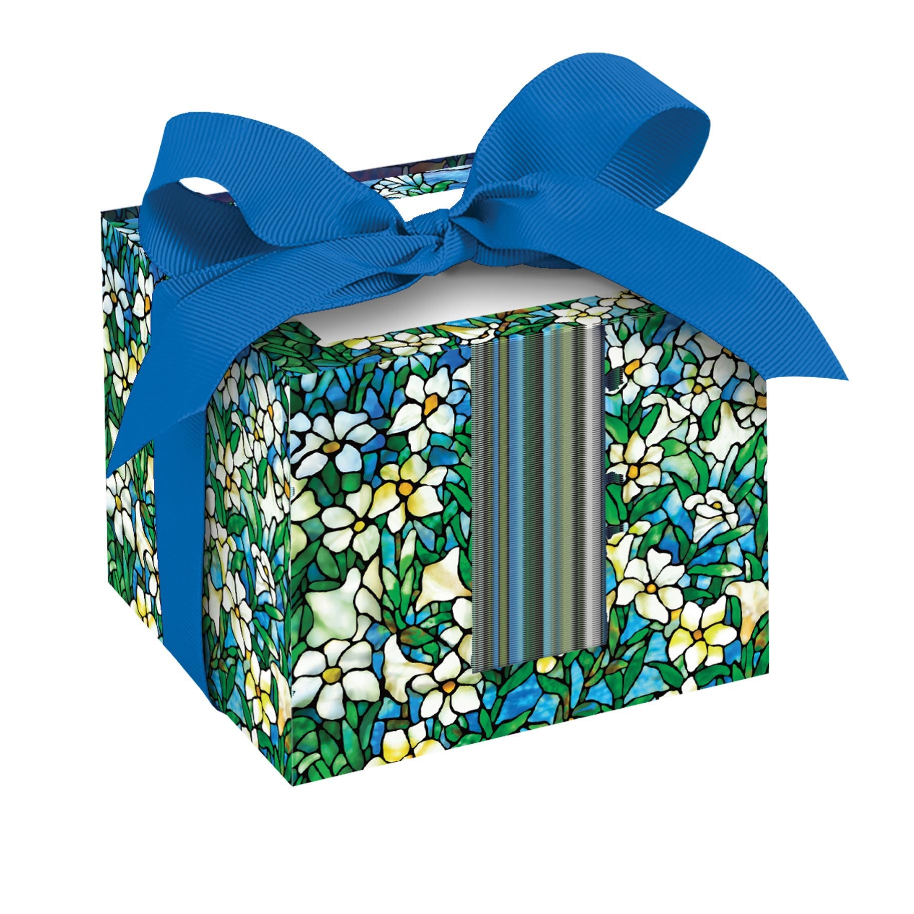 Tiffany Lilies Note Cube Pad