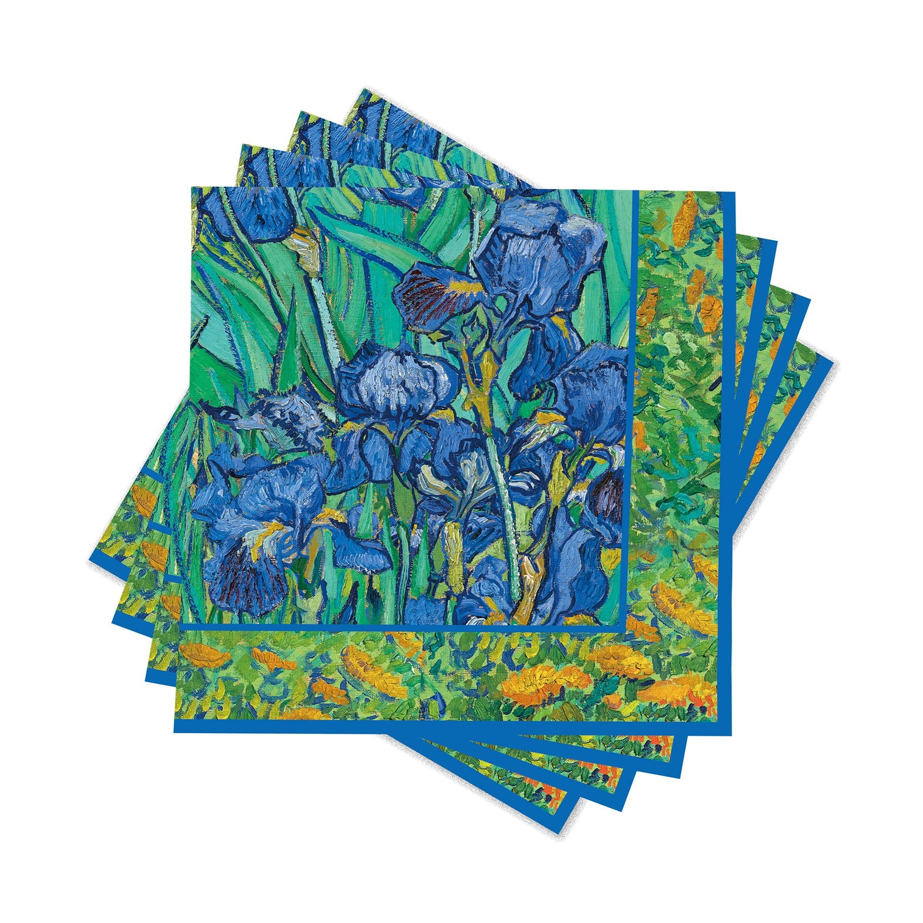 van Gogh Irises Decoupage Beverage Napkins