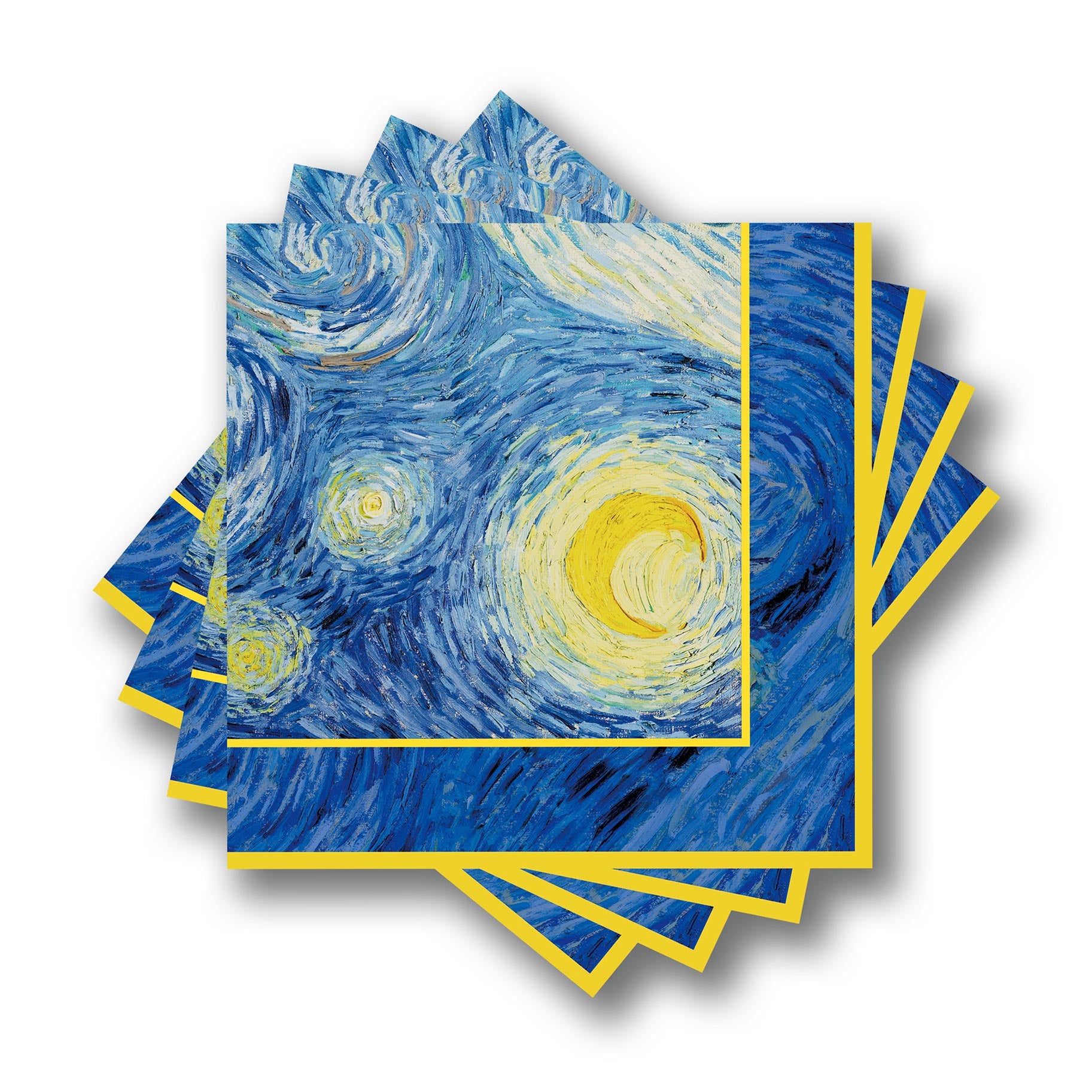 van Gogh Starry Night Decoupage Beverage Napkins