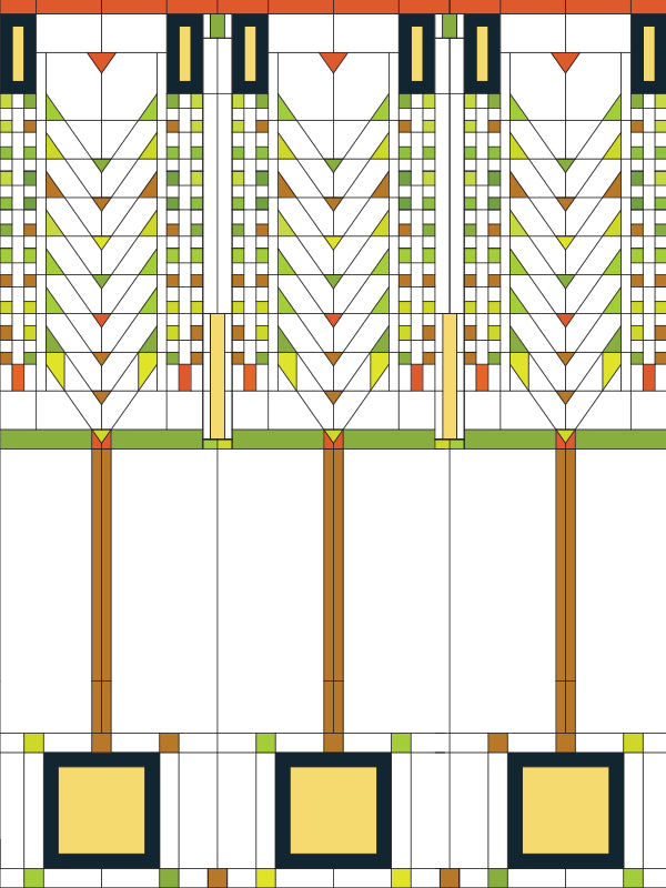 RainCaper Frank Lloyd Wright Tree of Life art design