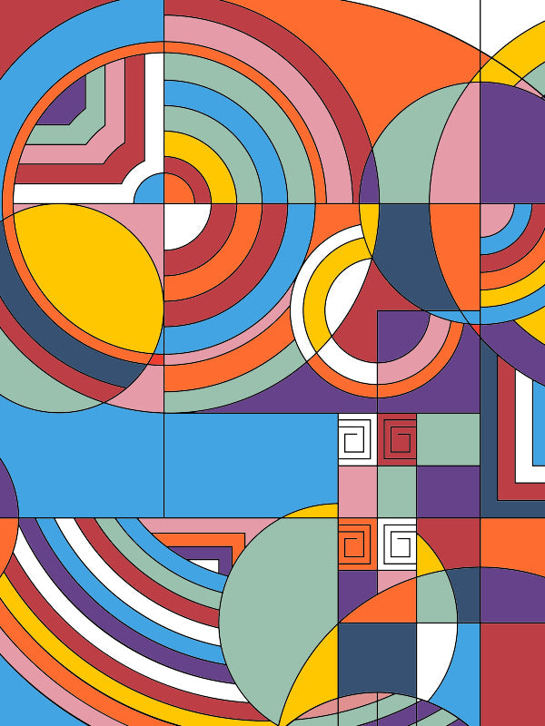 RainCaper Frank Lloyd Wright Hoffman House Rug art design