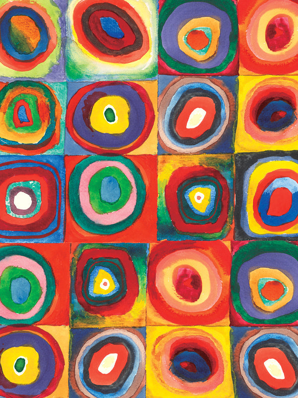 RainCaper Kandinsky Squares with Concentric Circles art design