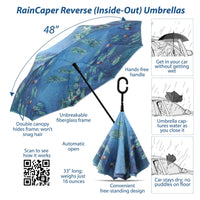 Monet Water Lilies Reverse Umbrella - Earlier Design
