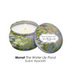 Monet Water Lilies Scented Candle Set