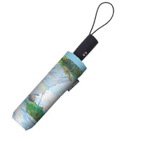 Monet Woman With Parasol Travel Umbrella – Compact, One-Touch Open & Close