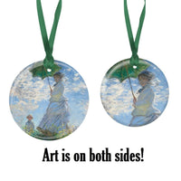 Monet Woman with Parasol Year-round Keepsake Ornament