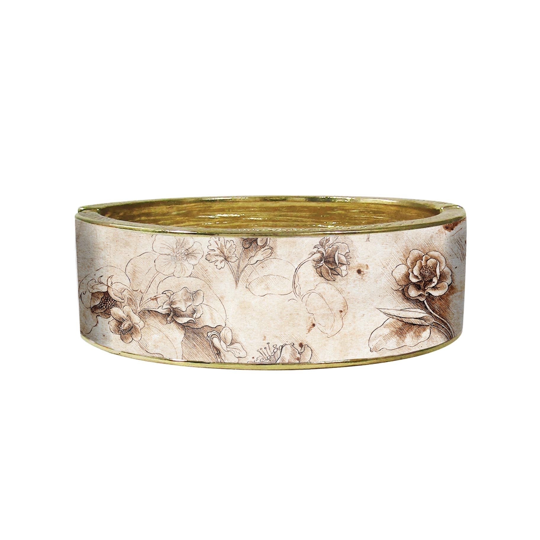 da Vinci Flowers 18k Cuff Bracelet