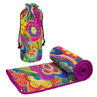 Laurel Burch Carlotta's Garden Oversized Beach Towel - Microfiber, Quick-Dry