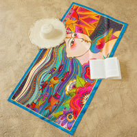 Laurel Burch Mikayla Oversized Beach Towel - Microfiber, Quick-Dry
