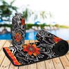 Laurel Burch Orange Blossoms Oversized Beach Towel - Microfiber, Quick-Dry