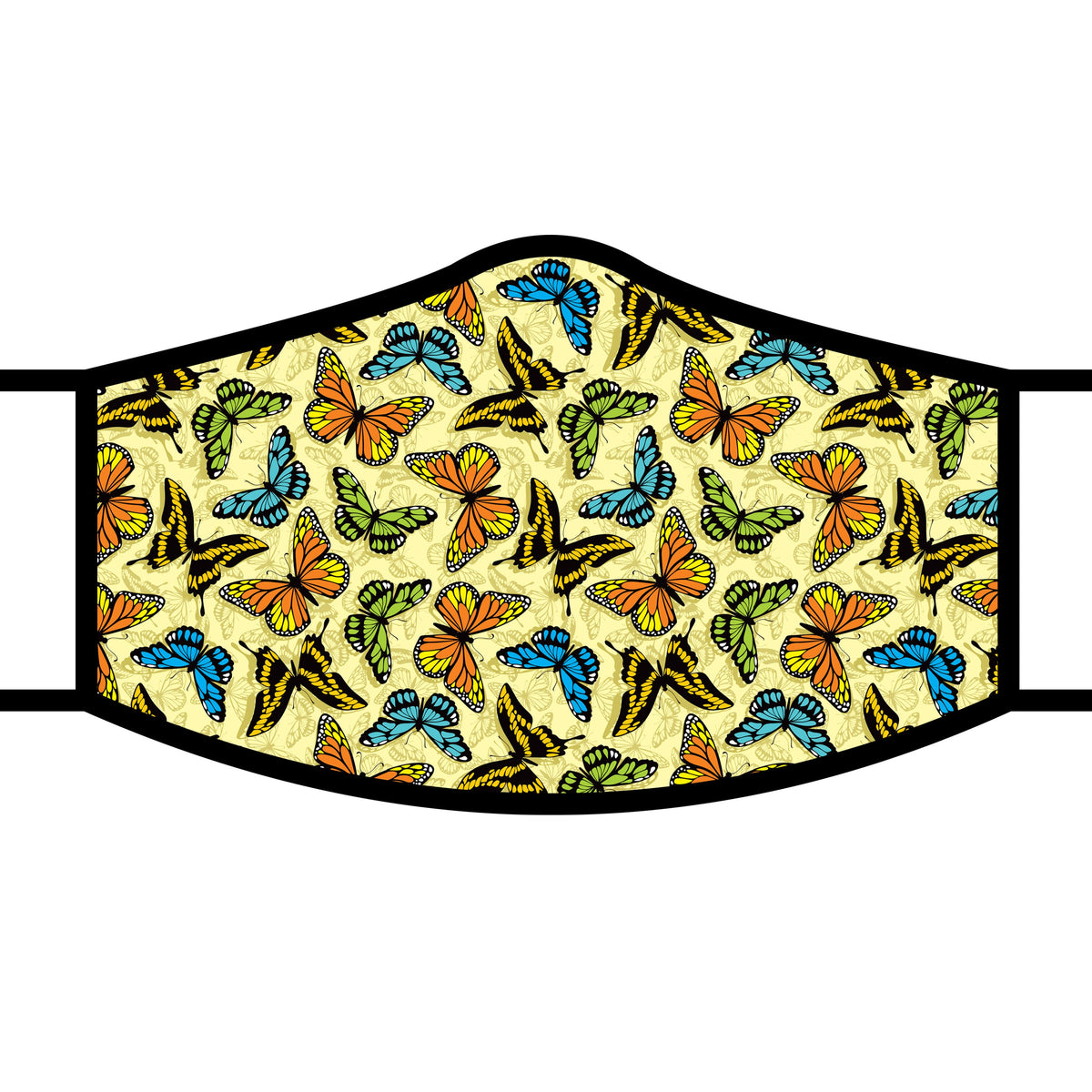 RainCaper Butterflies Reusable Fabric Face Mask