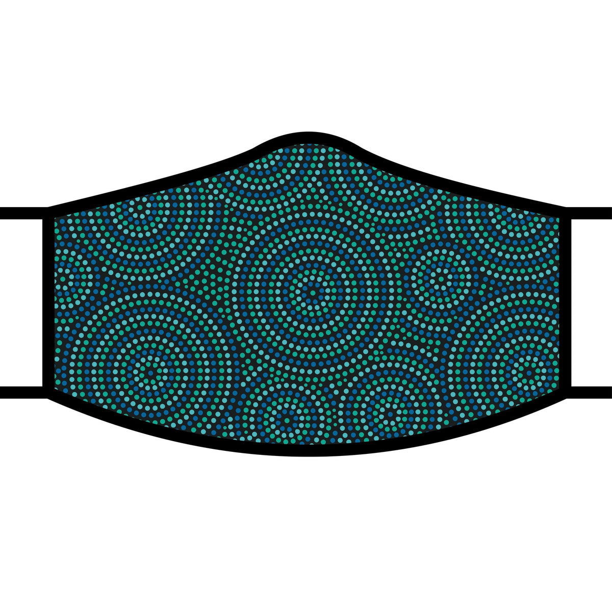 RainCaper Circle Dots Reusable Fabric Face Mask