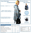 RainCaper Plum Wm Morris Hyacinth Travel Cape - Last One!