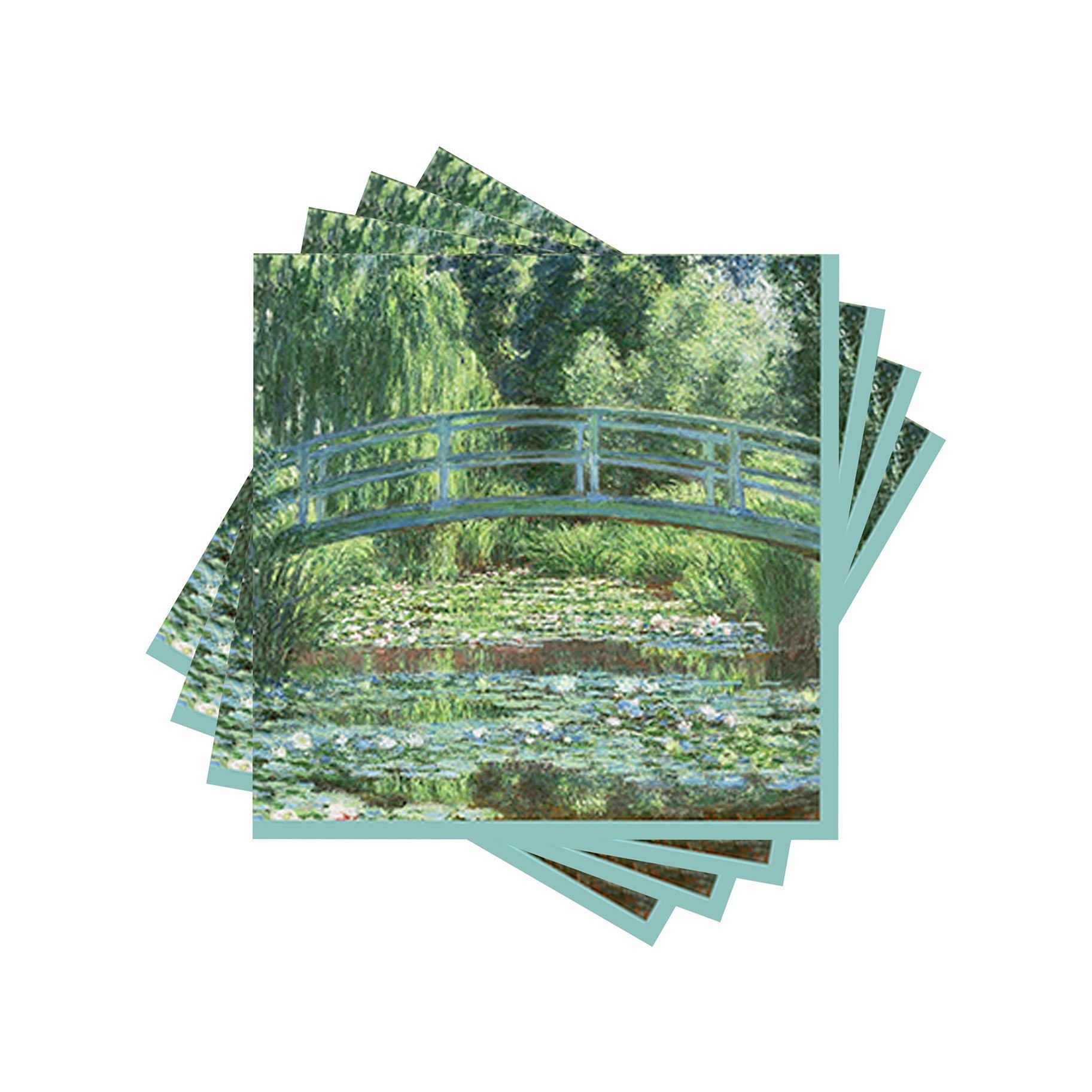 Monet Footbridge Decoupage Beverage Napkins