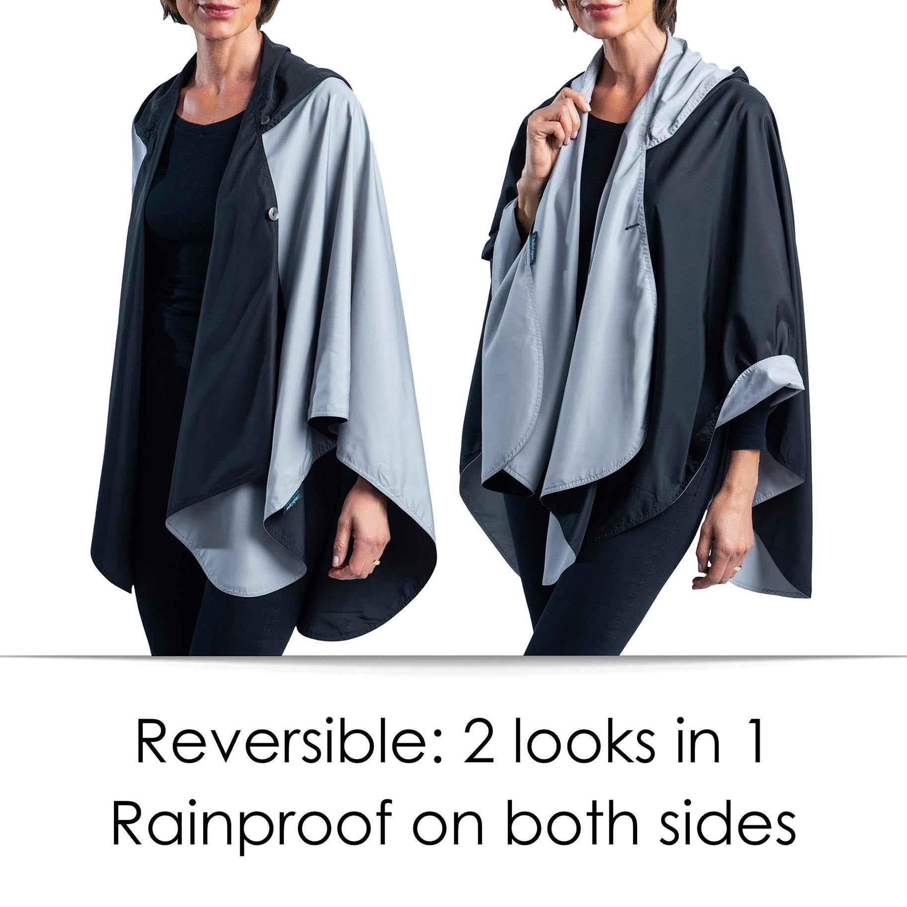 【美品】RAINMAKER INSULATED CAPE Urbanaut Rain Cape - Reflective Rain Poncho by Cleverhood