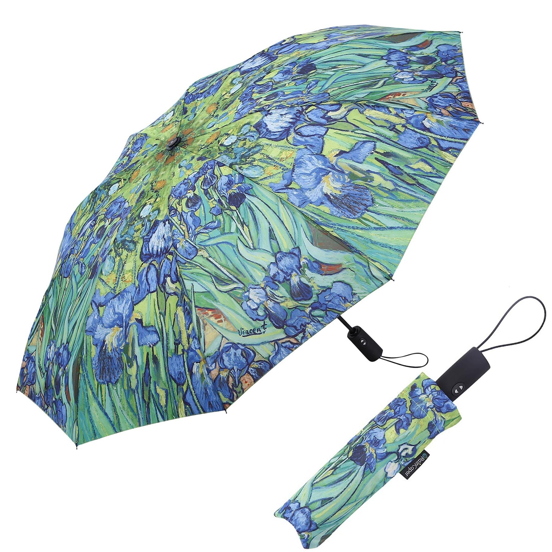 van Gogh Iris Travel Umbrella