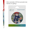 Renoir Two Sisters on the Terrace Porcelain Keepsake Ornament – Flat Ceramic, Gift-Ready