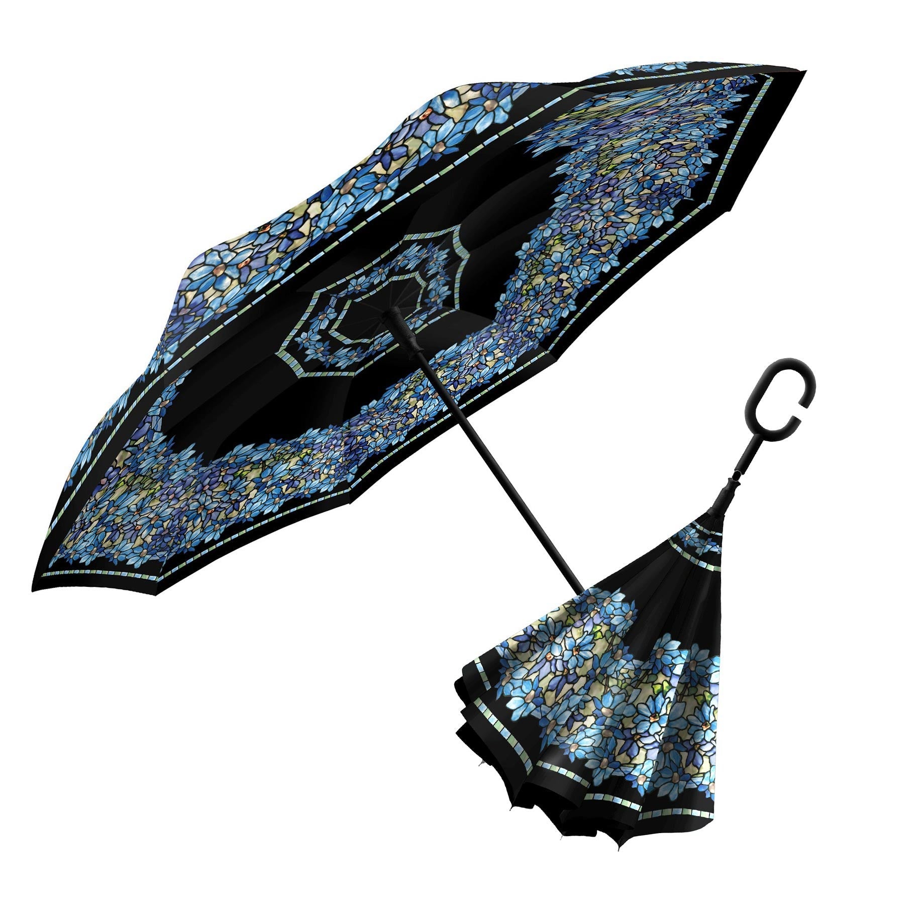 Tiffany Clematis Reverse Umbrella - Earlier Design