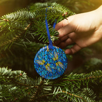 Tiffany Dragonfly Porcelain Keepsake Ornament – Flat Ceramic, Gift-Ready
