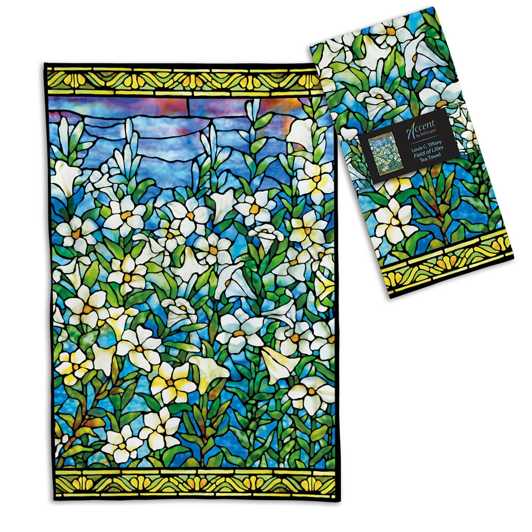 Tiffany Field of Lilies Cotton Tea Towel