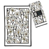 Tiffany Magnolia Cotton Tea Towel – Flat Weave, Absorbent