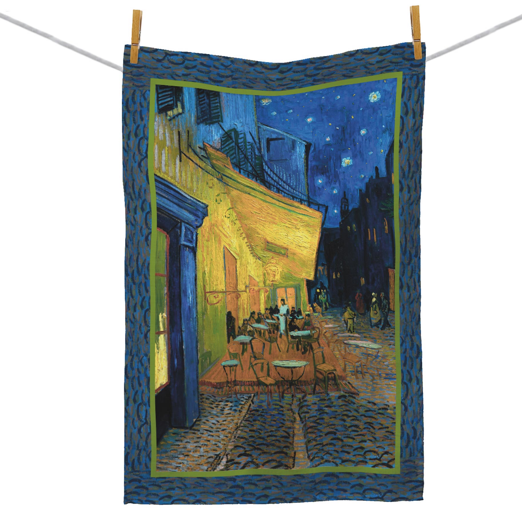 van Gogh Cafe Terrace at Night Cotton Tea Towel