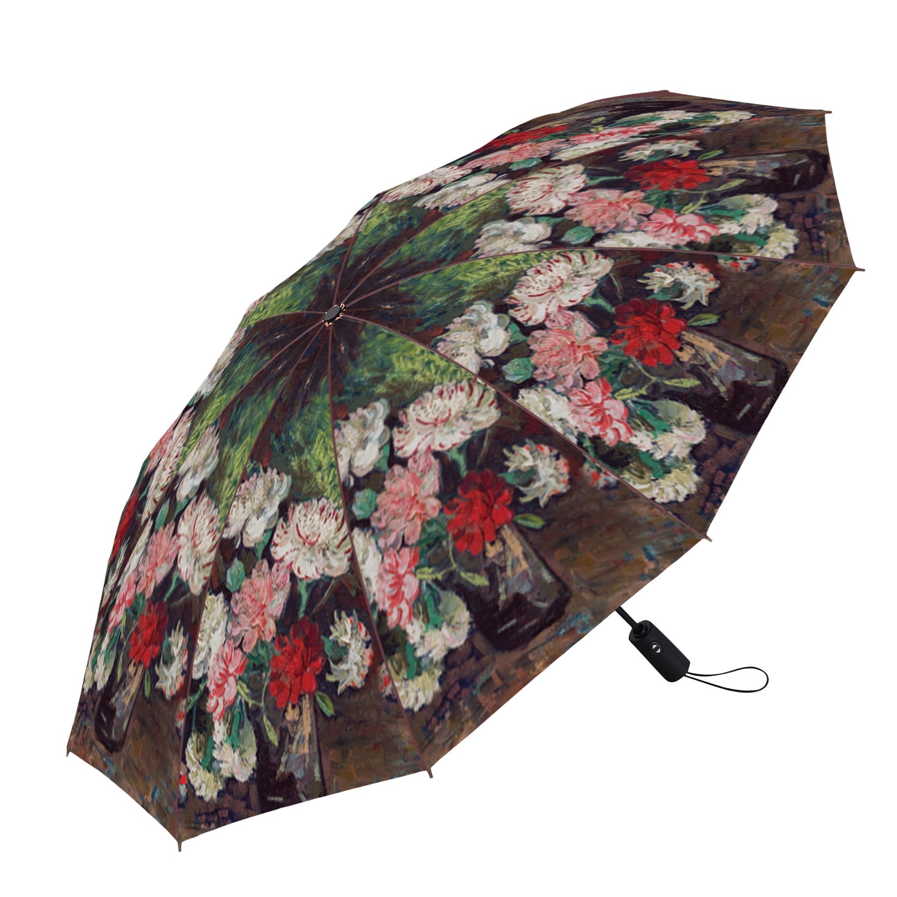 van Gogh Carnations Folding Travel Umbrella