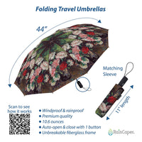 van Gogh Carnations Folding Travel Umbrella