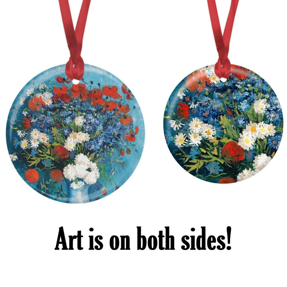 van Gogh Cornflowers & Poppies Year-round Keepsake Ornament