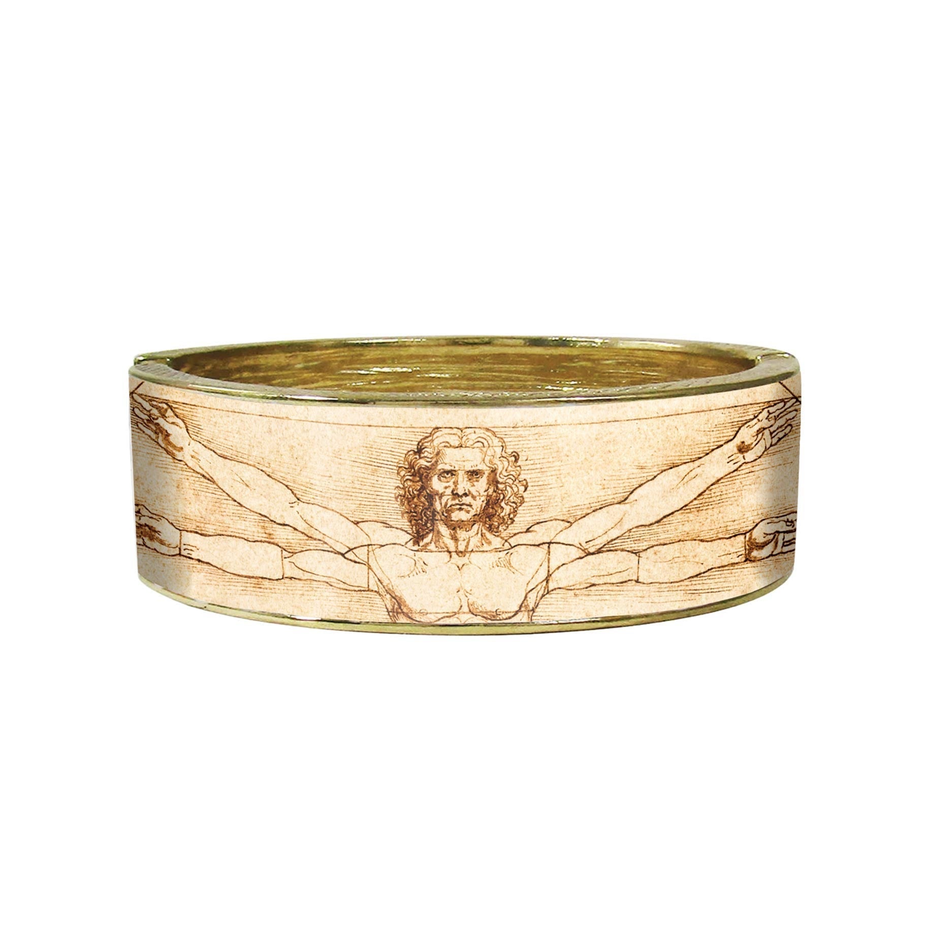 da Vinci Vitruvian Man Cuff Bracelet